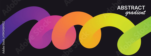 Vibrant abstract gradient design with rainbow colors