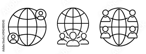 Global network connection community worldwide people international business communication concept design