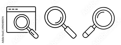 Search engine optimization seo audit and analysis with magnifying glass vector illustration