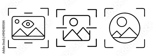 Image crop tool vector illustration for photo editing and design applications and software use