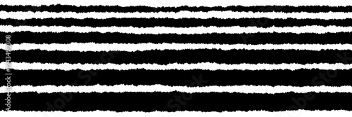 Black and white torn paper edges for zine design and punk rock collage aesthetic