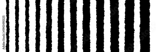 Black and White Torn Paper Edge Borders for Scrapbooking and Collage Art