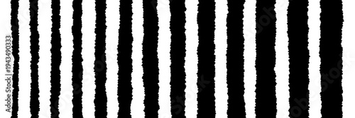 Vertical ripped paper edges with grunge texture for DIY zine and collage art projects