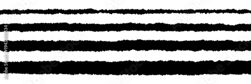 Black Torn Paper Edges for Scrapbooking and Journaling Design Elements