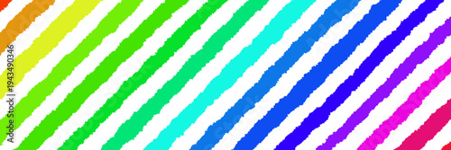 Abstract rainbow torn paper stripes for LGBTQ Pride Month and diversity awareness