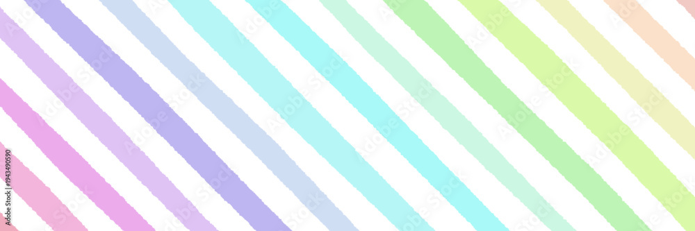 Obraz premium Pastel Rainbow Diagonal Stripes Background for Kawaii Stationery Design