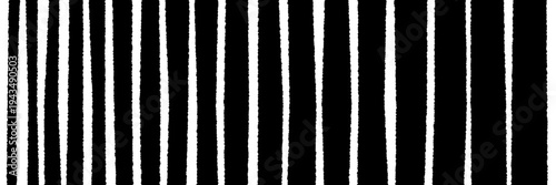 Hand Drawn Distressed Vertical Line Texture, Minimalist Grunge Paper Edge Elements for Graphic Design