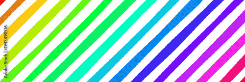 Rainbow diagonal stripes with torn paper edges for LGBTQ Pride Month celebration