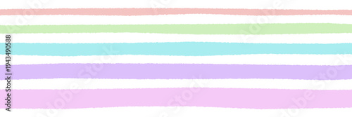Pastel Hand Drawn Washi Tape Strips for Digital Scrapbooking and Bullet Journaling