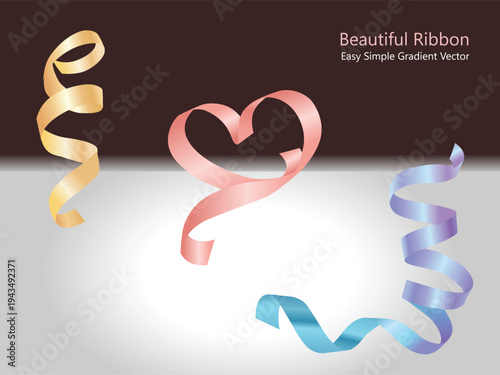 elegant love ribbon