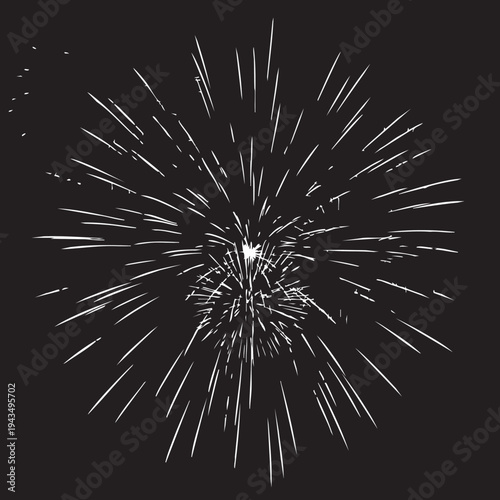 Vibrant colorful fireworks explode in the night sky with dynamic streaks of light.