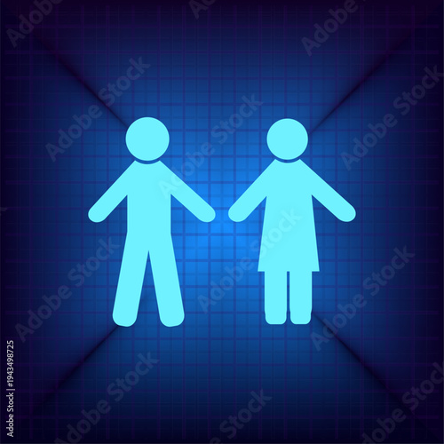 Vector illustration on a blue background