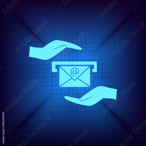 Vector illustration on a blue background