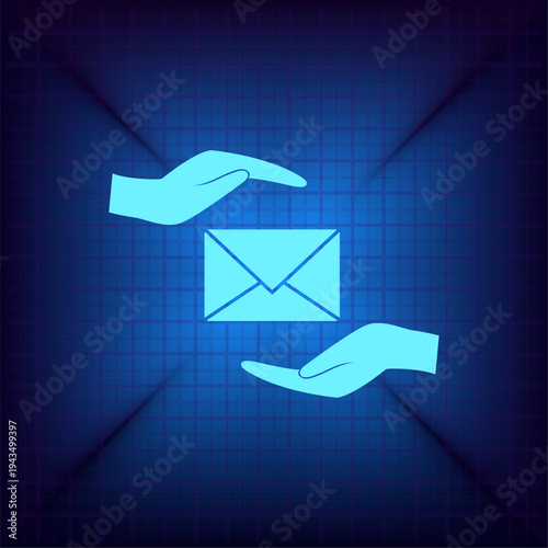 Vector illustration on a blue background