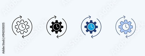 Consistency Multiple Icon Illustration Vector