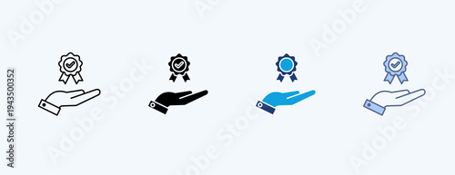 Integrity Multiple Icon Illustration Vector