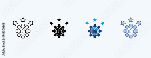 Reliability Multiple Icon Illustration Vector
