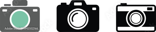 minimalist digital camera and photography icons for social media profiles creative media and professional photographer branding.