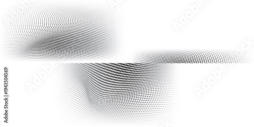 PrintBasic halftone dots effect in black and white color. Halftone effect. Dot halftone. Black white halftone. dots background vector illustration