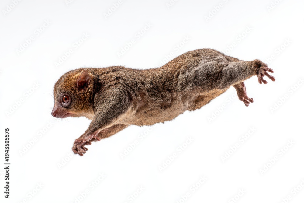 Fototapeta premium Malayan Flying Lemur Gliding with Limbs Outstretched