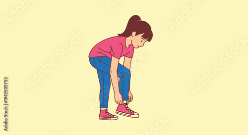 Woman Exercising and Touching Her Ankle in Pain.