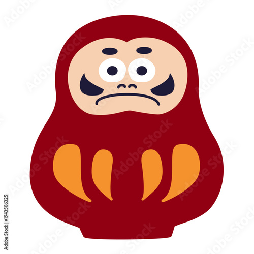 達磨のイラスト