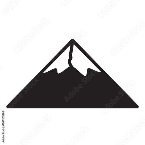 Snowy mountain peak under clear sky landscape