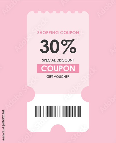 Sale coupon mockup set. Sale flat template Tickets. For sale coupon. Minimalist coupon. Isolated background	