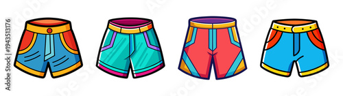 Colorful tabi socks collection japanese style vector illustration fashion footwear design tabi socks art