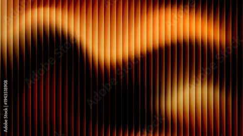 Dynamic vertical stripes with luminous orange and black
