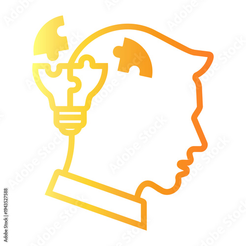 critical thinking Line Gradient Icon