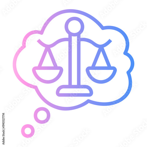 critical thinking Line Gradient Icon