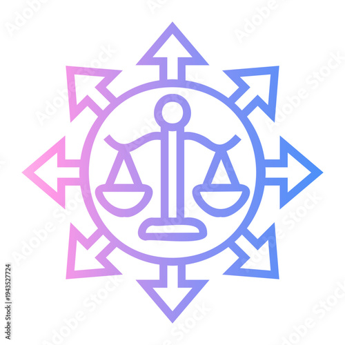 critical thinking Line Gradient Icon