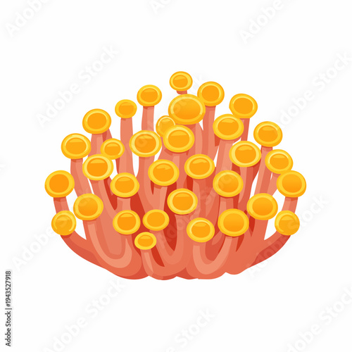 Honeycomb Coral Favia Favites Pattern with Angular Hexagonal and Circular Cups Vector Illustration SVG