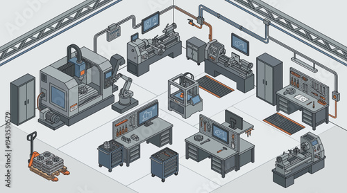 Industrial Manufacturing Facility with Advanced Machinery and Equipment.