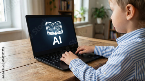 Education artificial intelligence future ai online learning child laptop