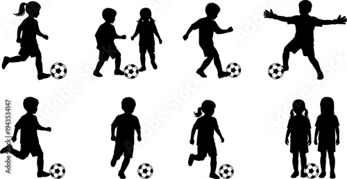 Silhouettes of miners and excavators working with pickaxes, shovels, and pushing ore carts, vector illustration set of hard labor, mining industry, and industrial worker icons, black and white.