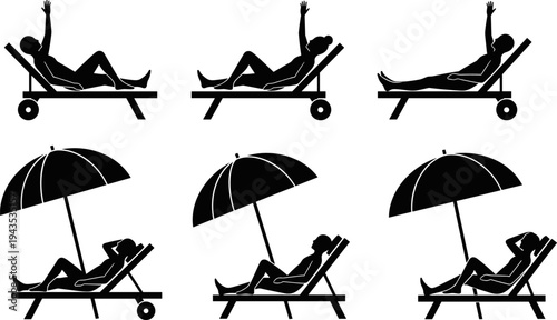 Simple Playground Slide Structure Silhouette Showing Side View with Stairs and Front View Design for Children's Park, Schoolyard, and Outdoor Recreation Vector Illustration