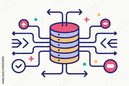 data pipeline flow arrows digital process technology