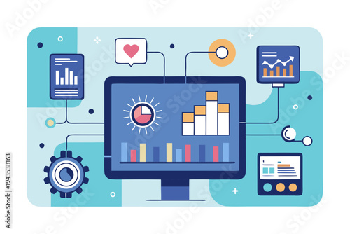 business dashboard analytics graphs data interface