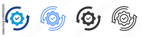 Site Optimization icon set multiple style collection