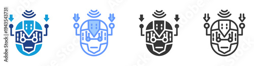 Multi Sensory Input icon set multiple style collection