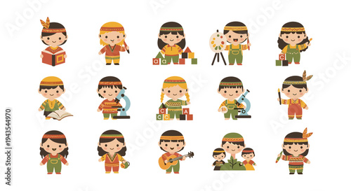 Diverse group of cartoon characters.