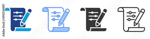 Customizable Design icon set multiple style collection