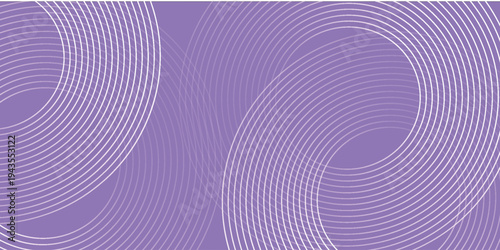Abstract circle lines on pink and purple background. Geometric stripe line art design for poster, brochure, cover, website, header, web banner, presentation.