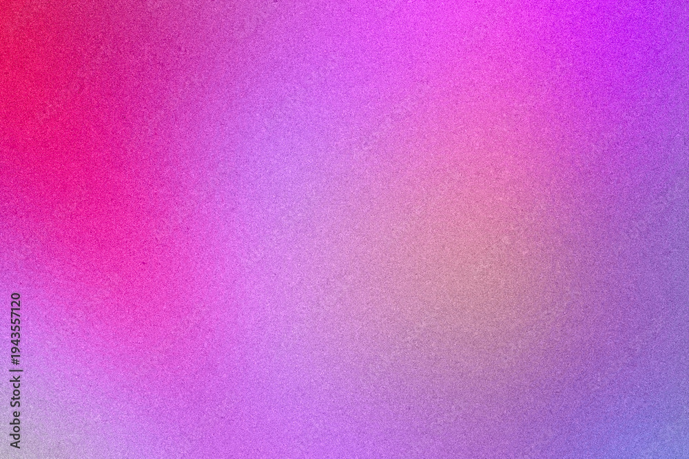 Fototapeta premium Dreamlike grain gradient blending vivid pink and soft violet shades into a smooth abstract field, perfect for creative branding, event posters and trendy social media designs.