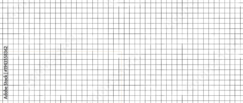 Seamless drawn square grid pattern. Doodled checkered background. Repeated sketched thin checker paper texture. Straight line planer page wallpaper. Vector pencil drawn journal sheet notebook template