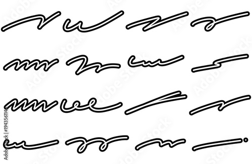 手書きマーカー風アンダーライン装飾セット