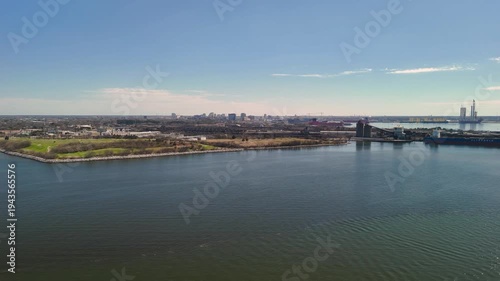 Wallpaper Mural Aerial view of shipping containers and industrial port cranes on the Elizabeth River in Norfolk Virginia waterfront Torontodigital.ca