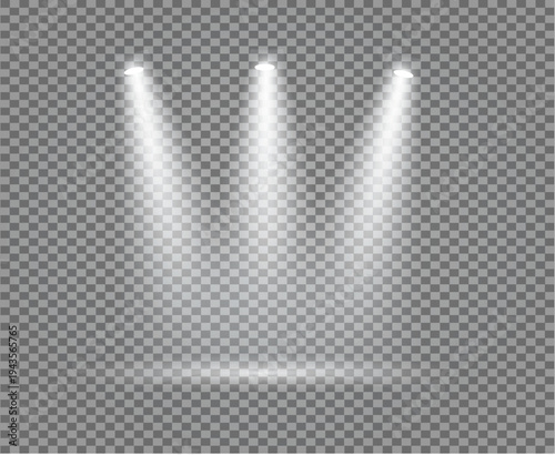 stage lights effect beam light spot light shining rays, light effect